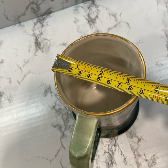 Bell Pottery Findley, Ohio. Antique Large Mug w/hand-painted grapes. - Picture 5 of 13